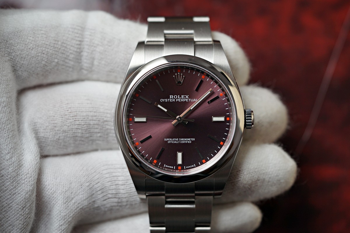 rolex red grape 39mm