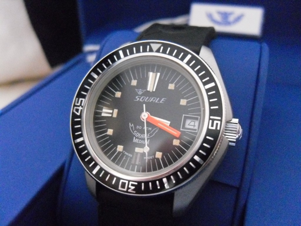 FS: Squale 1515 1960s vintage diver, 30 atmos, NOS, Black bezel