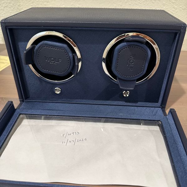 [WTS] Wolf Double Cub w/ Cover in Navy - $300 | WatchCharts