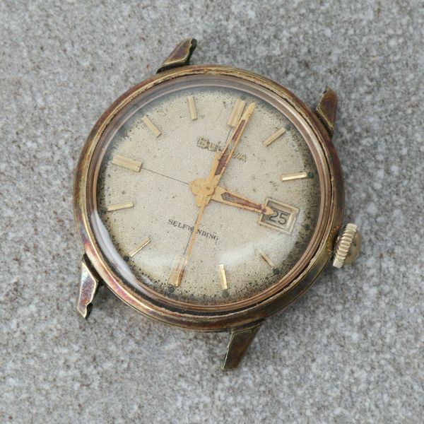 1966 Bulova Self Winding 17J 11ALACD Gold Filled Runs Needs Repairs For
