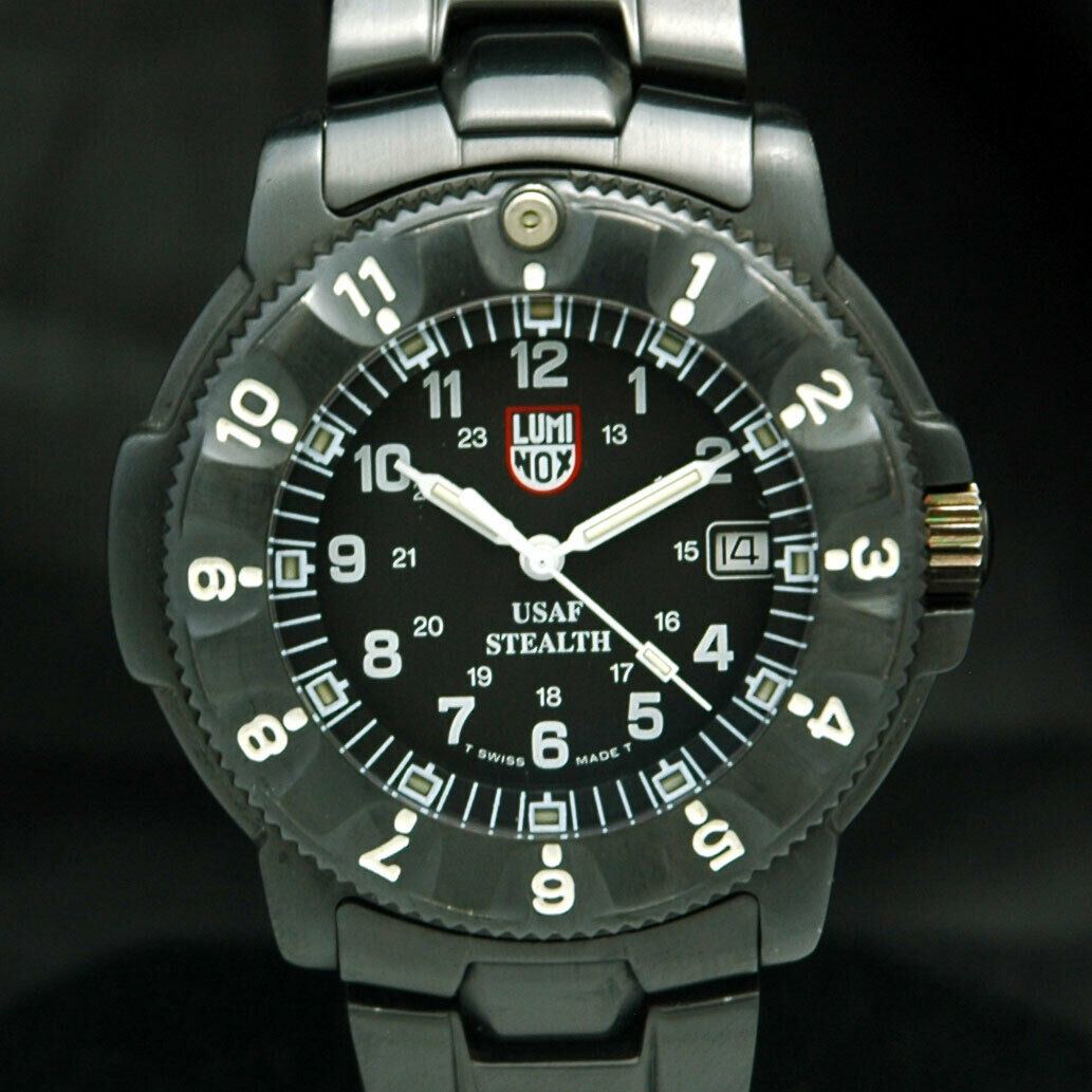 LUMINOX USAF STEALTH WATCH S 3400 F-117 NIGHTHAWK PVD w/ BOX