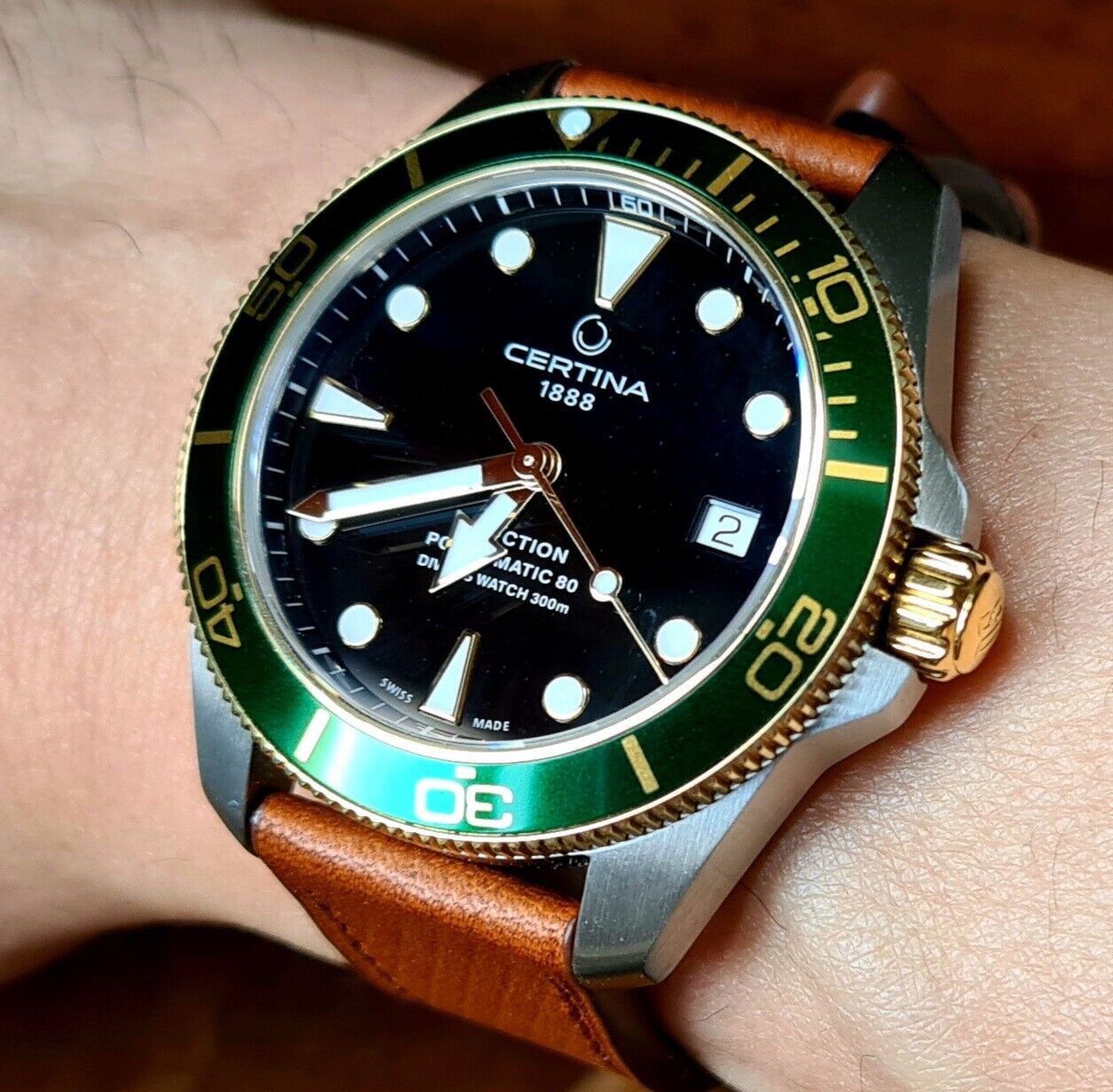 Certina hot sale diver green