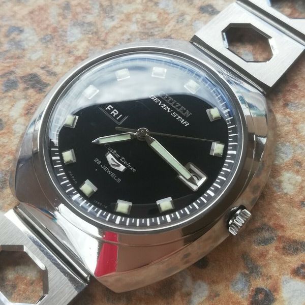 Vintage Citizen Seven Star Custom Deluxe 23 Jewels Automatic