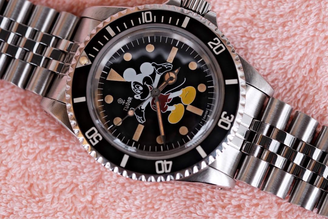 チュードルTUDOR MICKEYサブマリーナ Ref.7610/0薔薇 Tudor Submariner Ref.7610/0 Small Rose Mickey Mouse 40mm Working