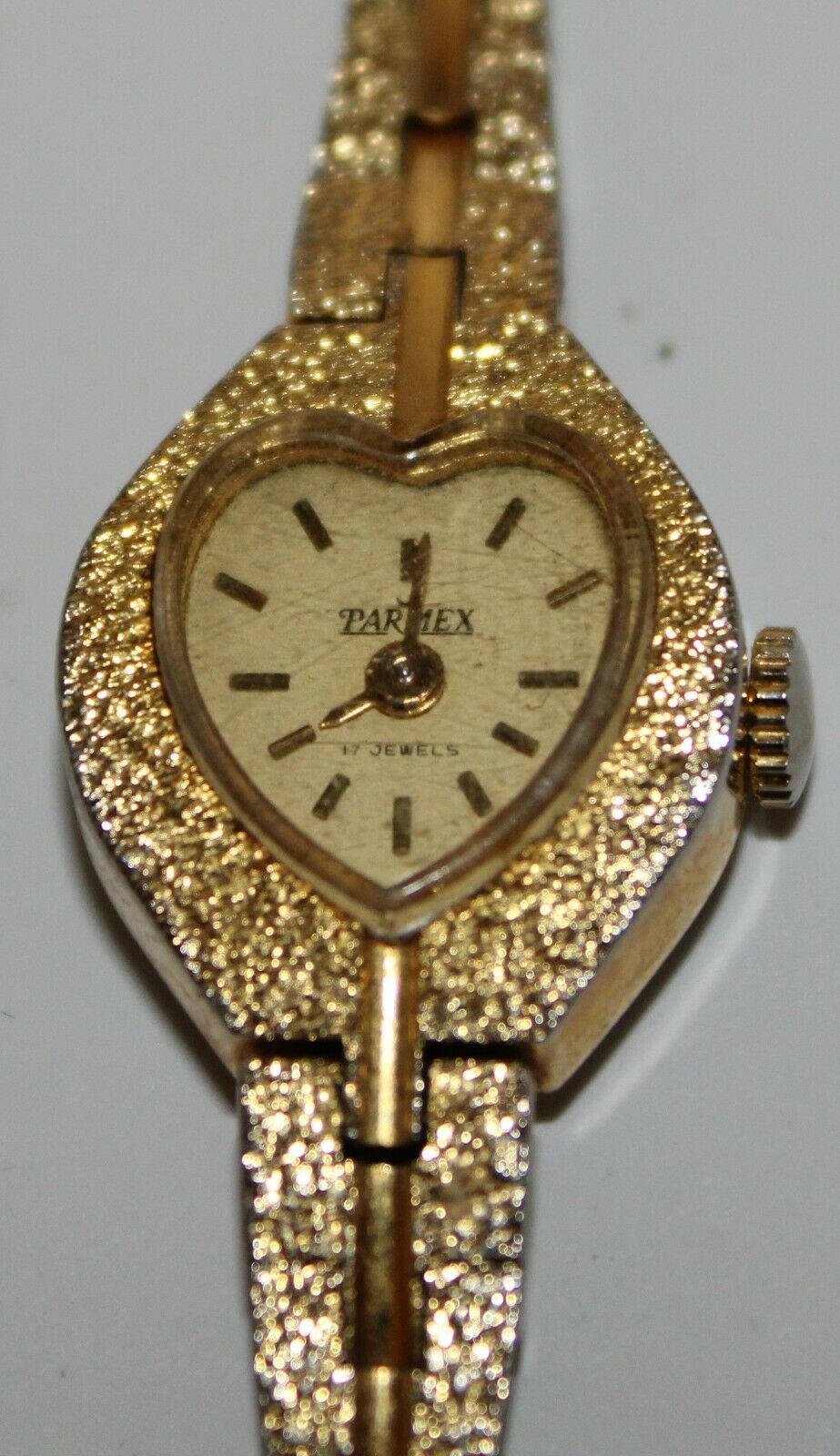 Parmex 17 jewels vintage ladies wrist watch used working condition heart shaped WatchCharts Marketplace