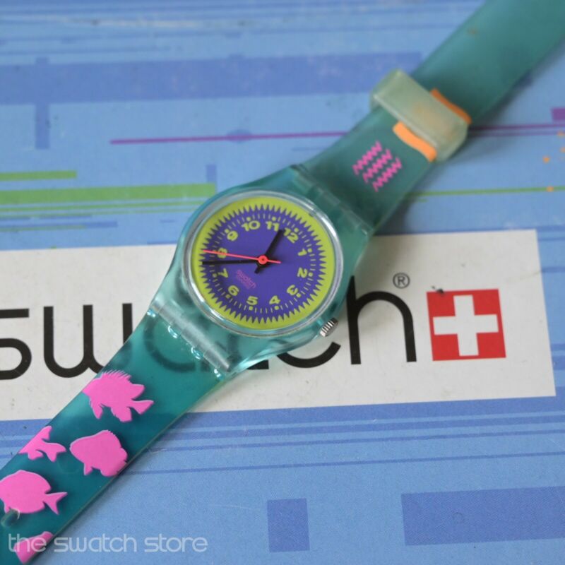 Swatch Classic 1990 Ladies Watch LN109 Pink Mermaid 