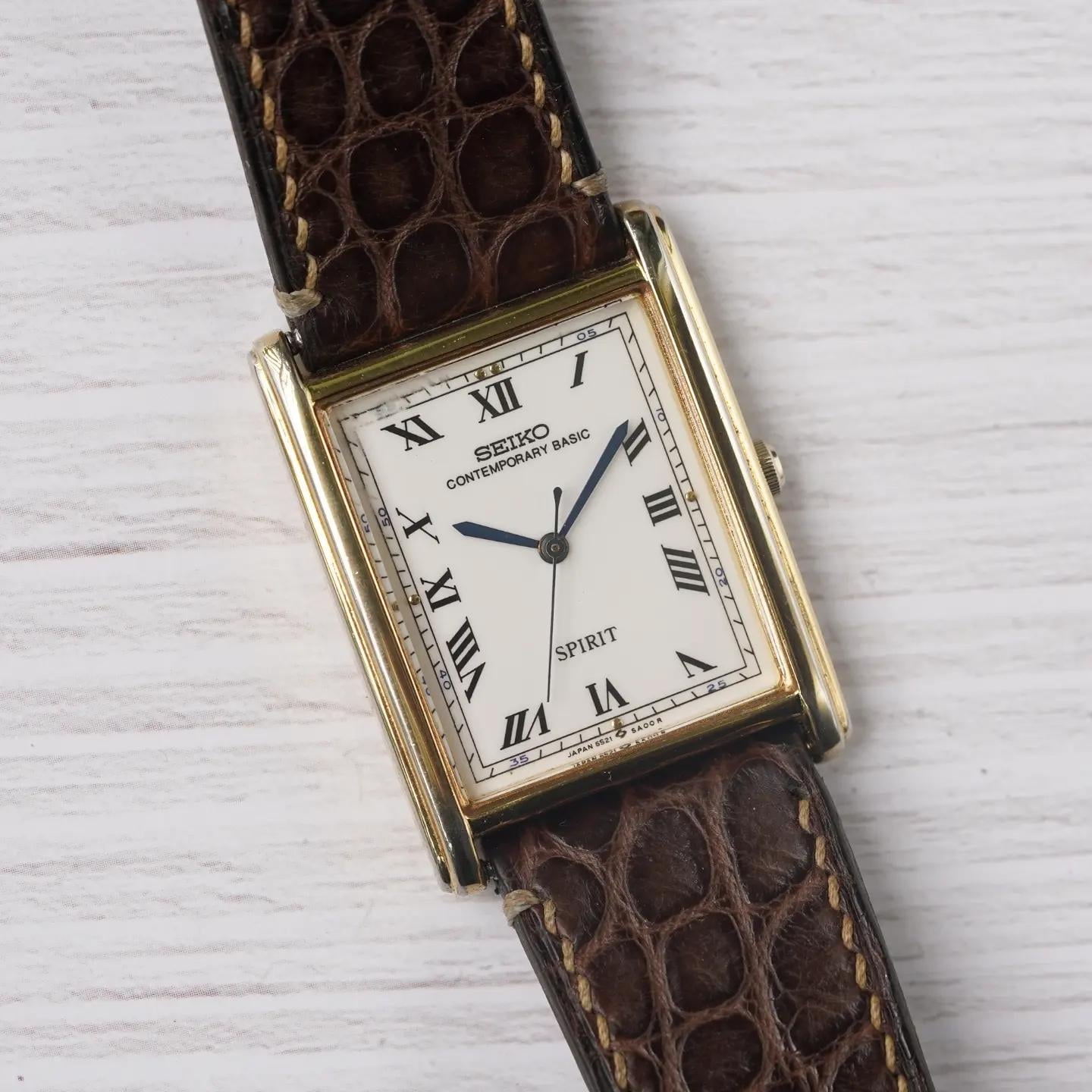 Seiko セイコー Spirit スピリット 5S21-5A00 Tank Seiko Spirit 5S21-5A00 from 1988 – Paleh