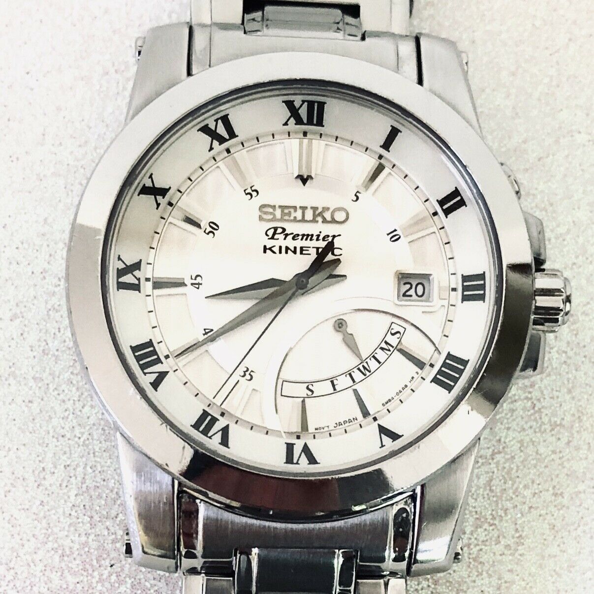 Seiko Premier Kinetic 5M84-0AA0 Sapphire Crystal Quartz Watch - VERY NICE!  | WatchCharts