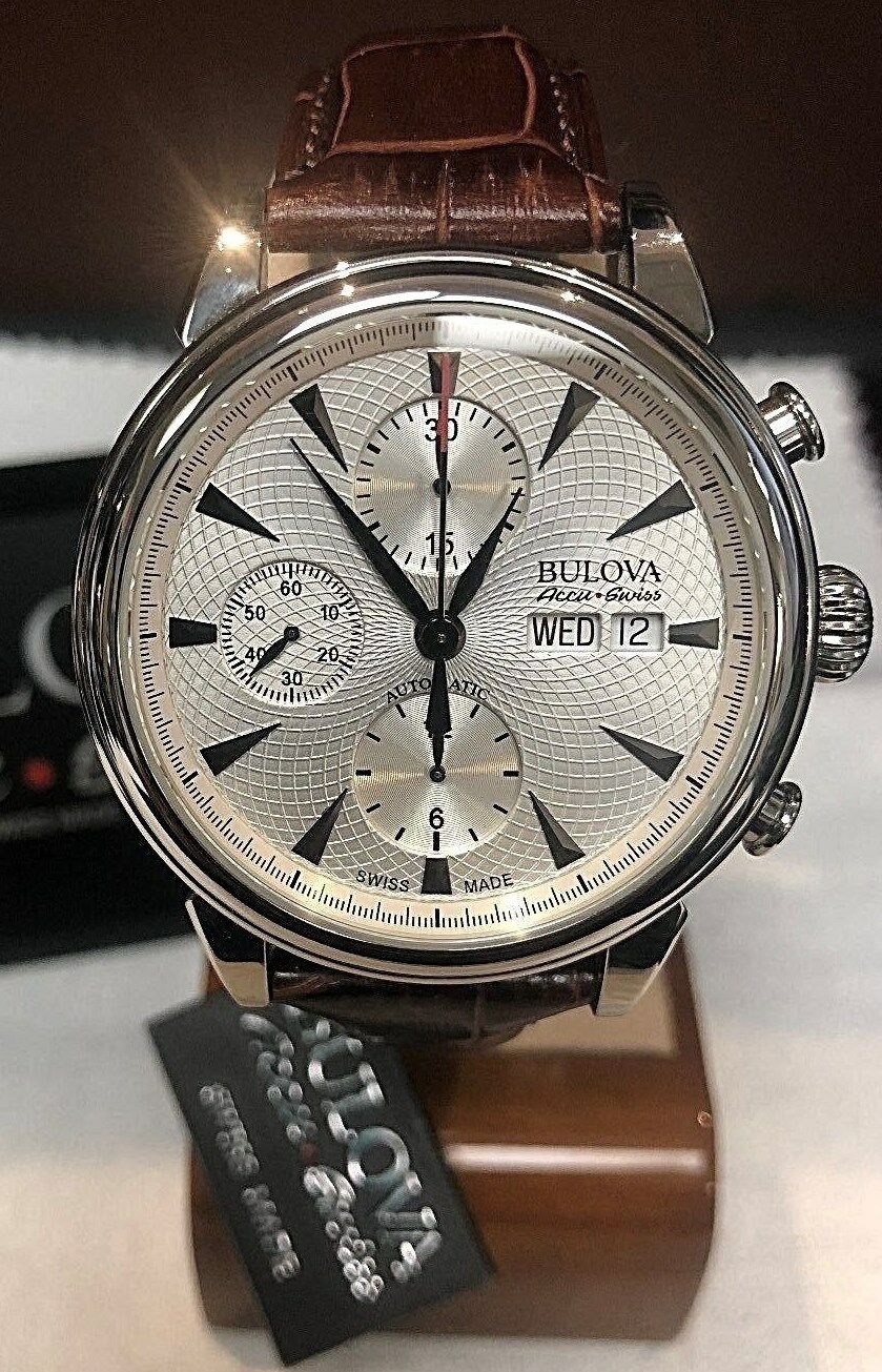 Bulova Accu-Swiss 63C112 Swiss Made Men's Automatic Watch