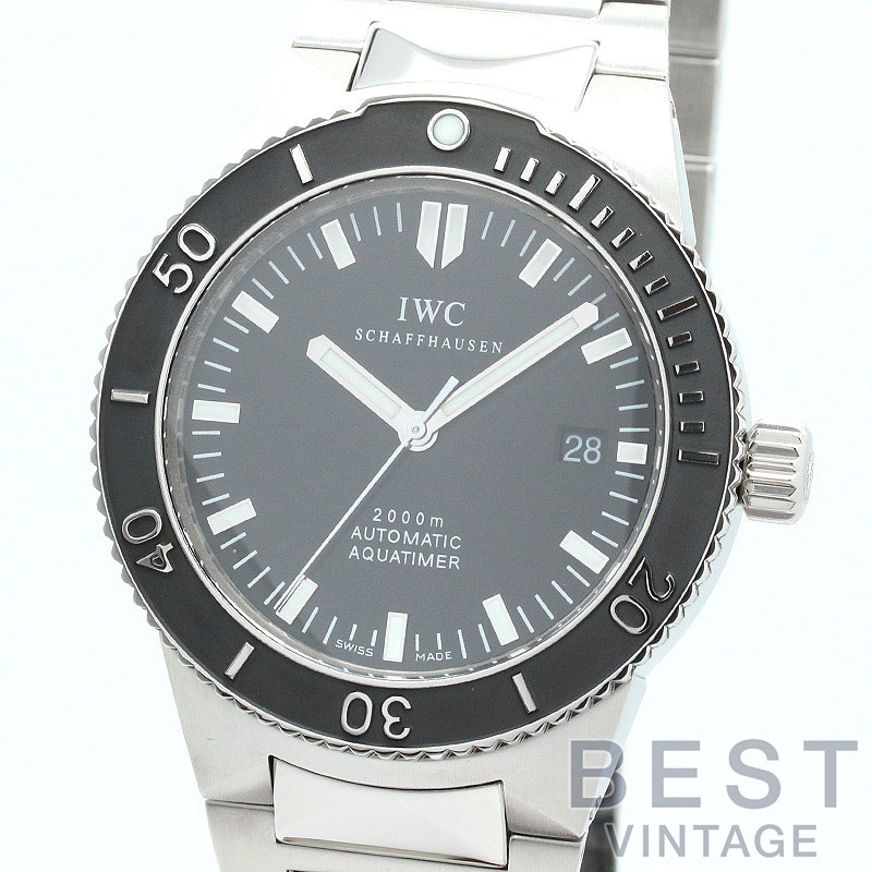 Overhauled] International Watch Company [IWC] GST Aquatimer IW353602  (3536-002) Men's Black Stainless Steel Watch Clock GST AQUATIMER BLACK SS  Ida Brew Sea [Used] | WatchCharts Marketplace