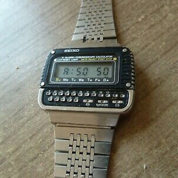 魚*一様 80s 日本製 セイコー SEIKO C439 デジタル カリキュレー SEIKO C439 Calculator Watch Vintage 1981 🇯🇵 ( SSuluM + All