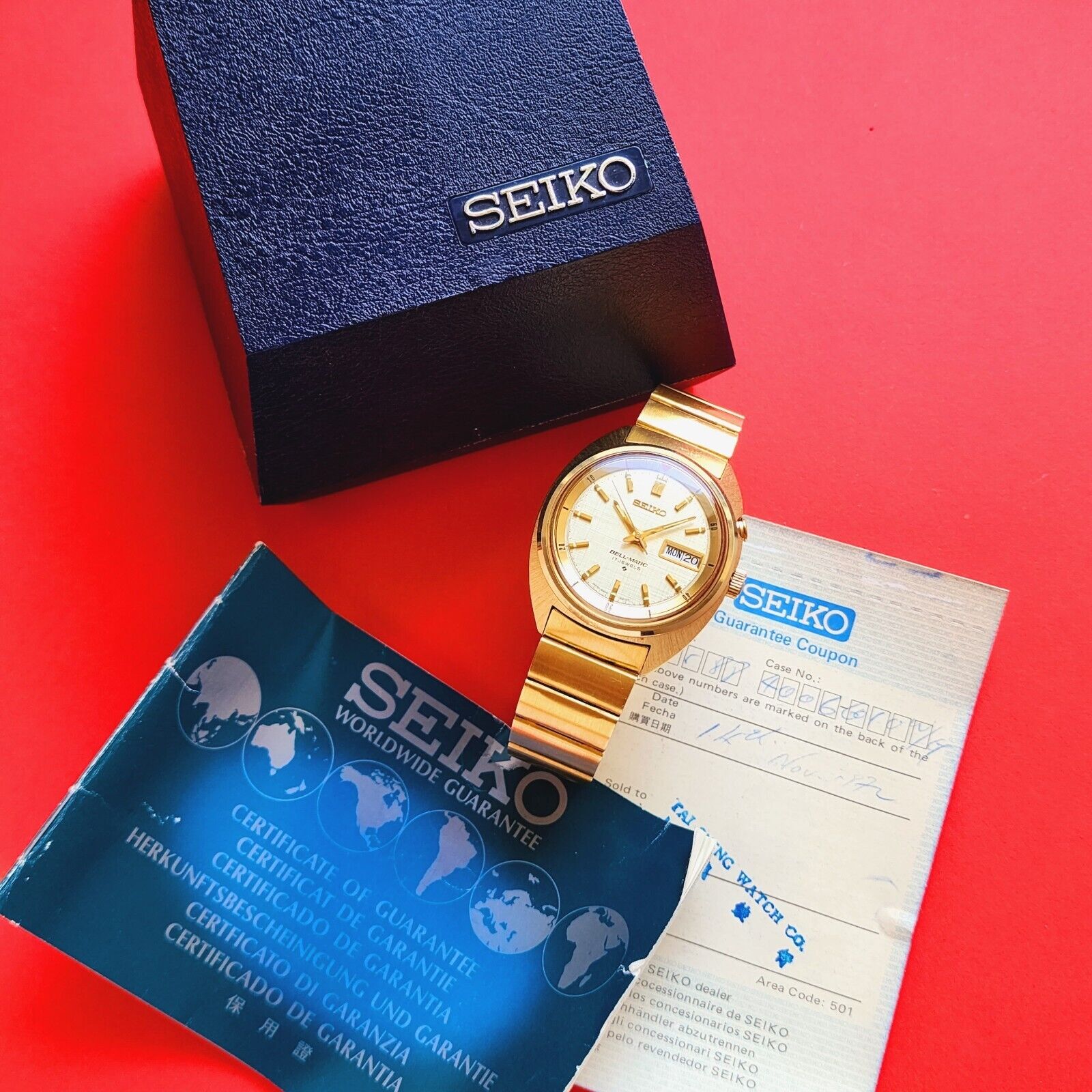 Seiko Bell Matic Watch 1972 Rare With Box Booklet Bracelet 4006 6011 Alarm Men WatchCharts Marketplace