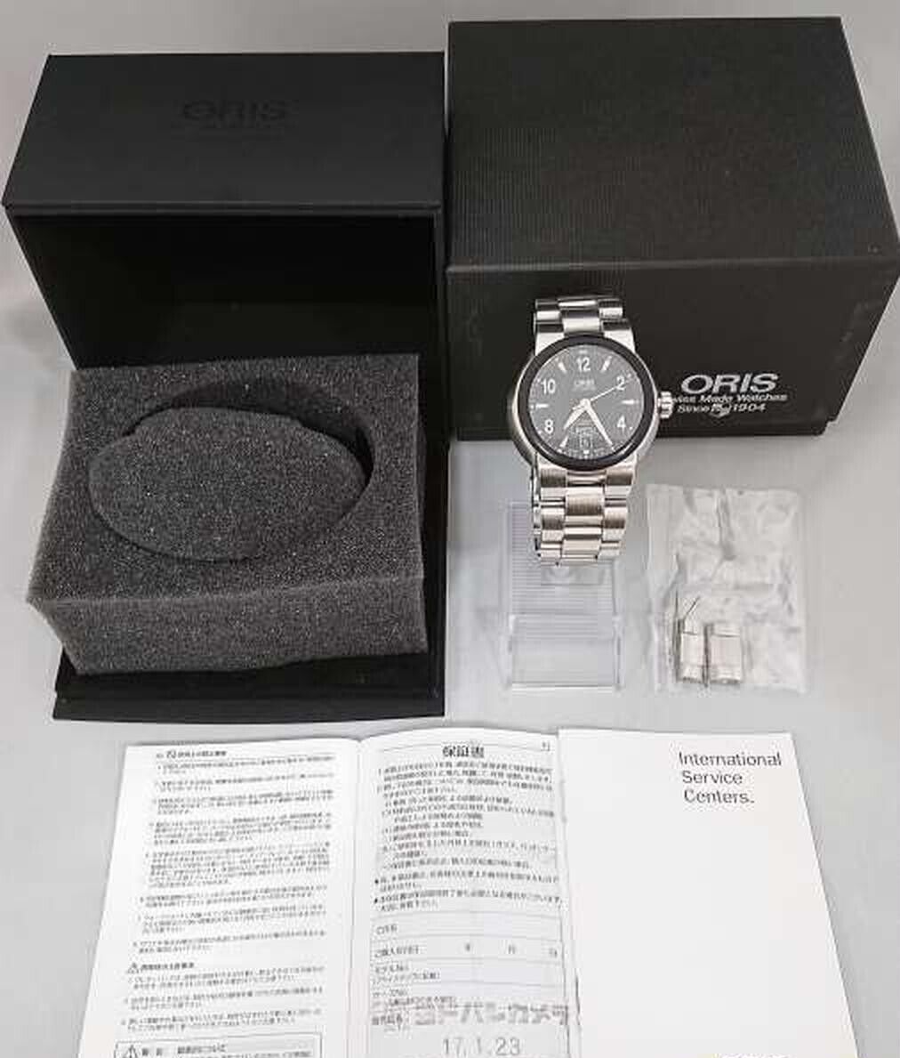 ORIS TT1 7518 44 Automatic watch Men s black silver from JP