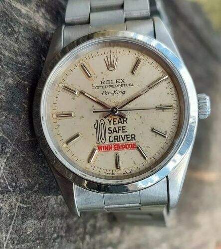 VINTAGE inox Rolex Airking CON RARA WINN Dixie Award WatchCharts