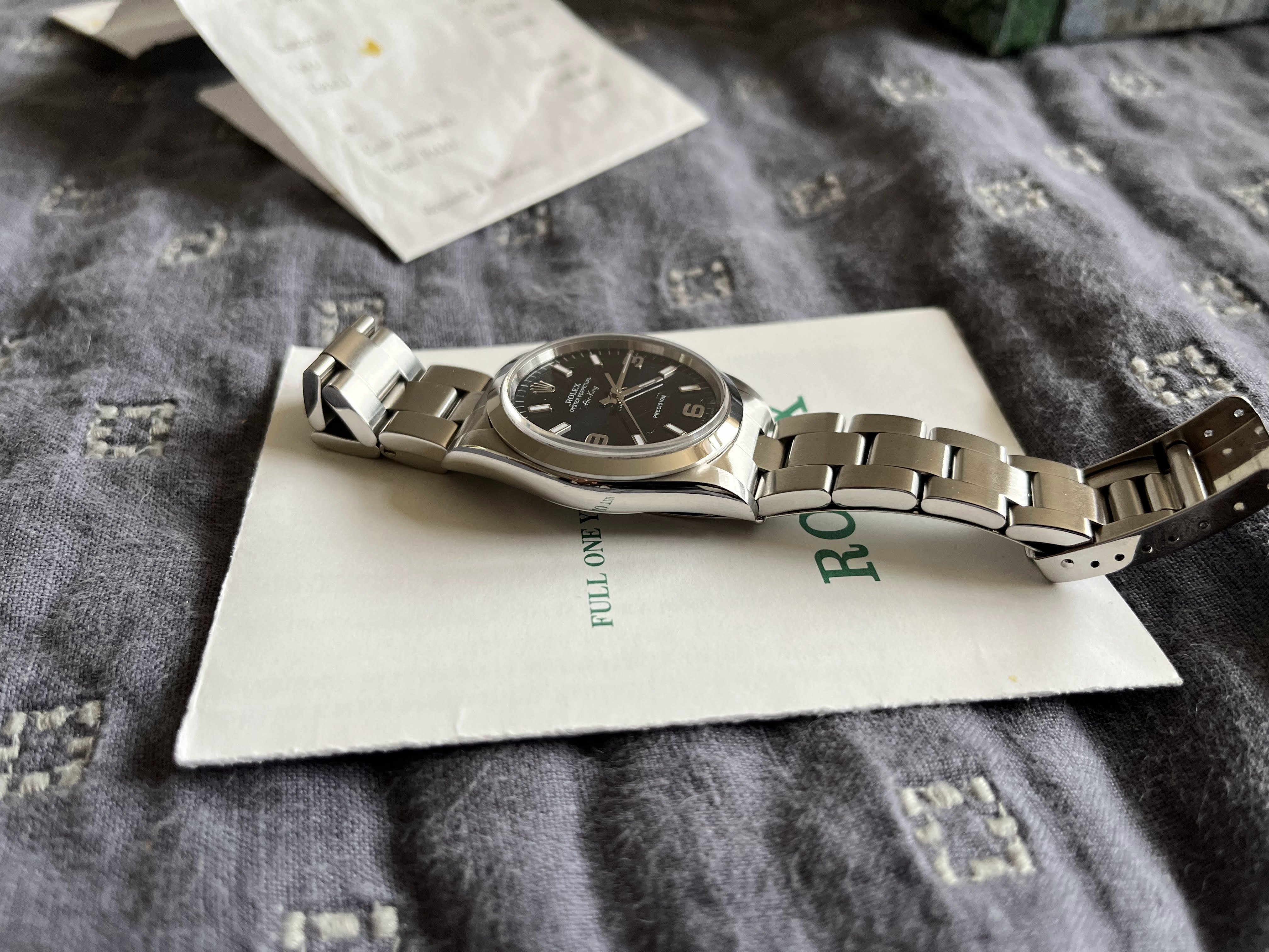 Rolex air king clearance 38mm