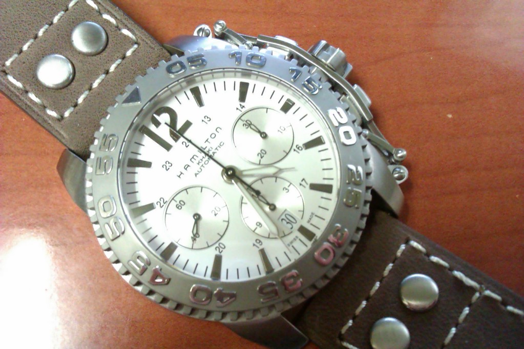 hamilton khaki action automatic chronograph