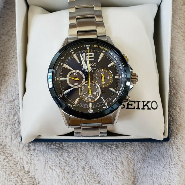 Seiko Solar SSC505 Jimmie Johnson Special Edition Chronograph Watch |  WatchCharts