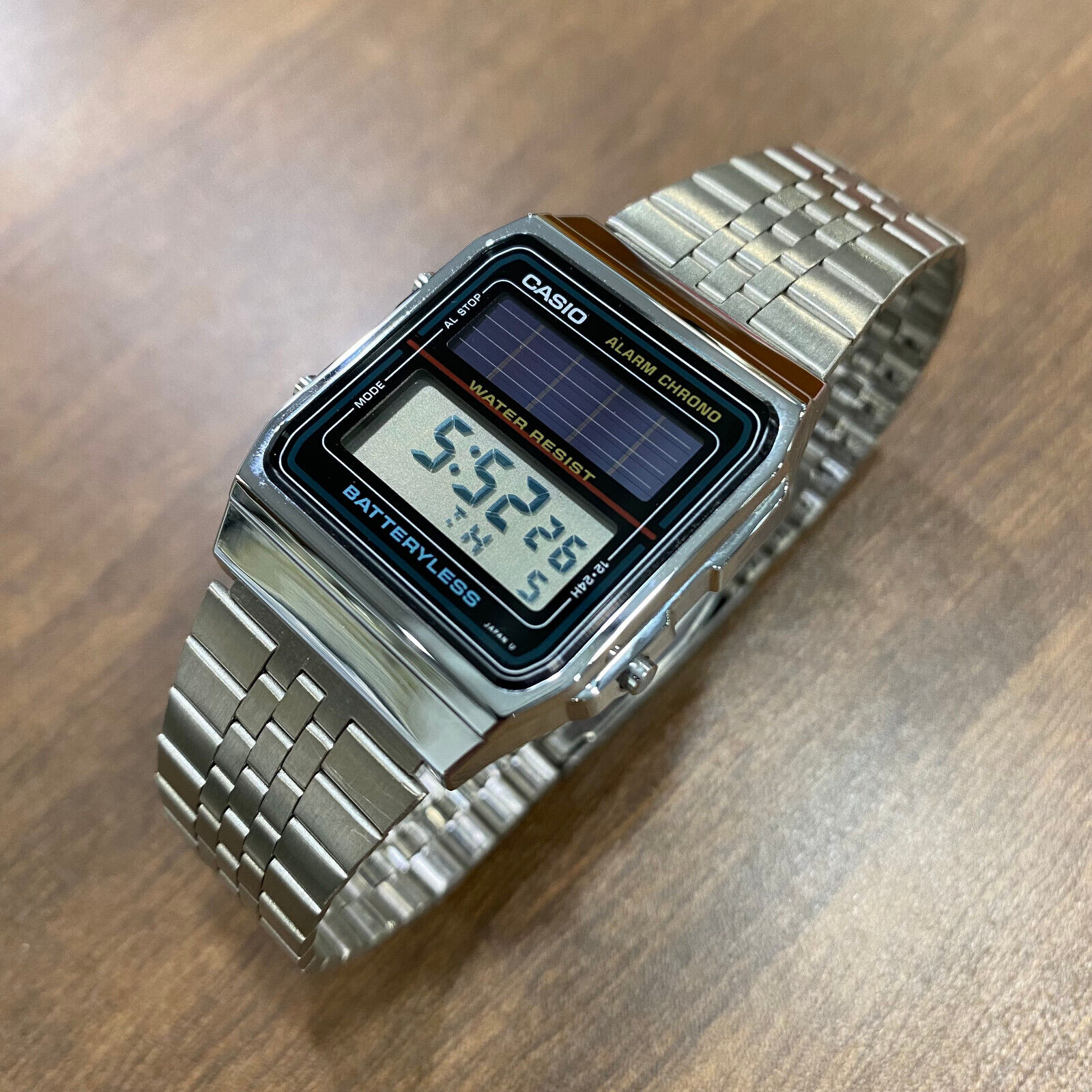 Casio AL-180 Rare Vintage Batteryless Solar Lcd Digital Watch NOS