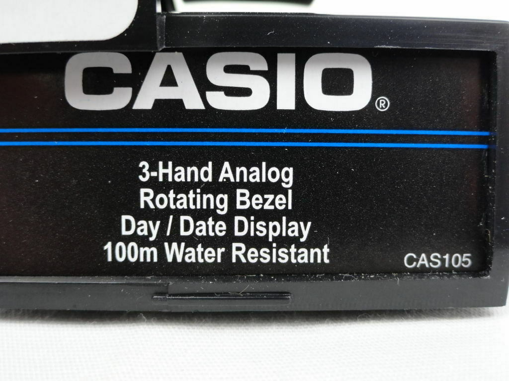 Casio 3 hand store analog rotating bezel