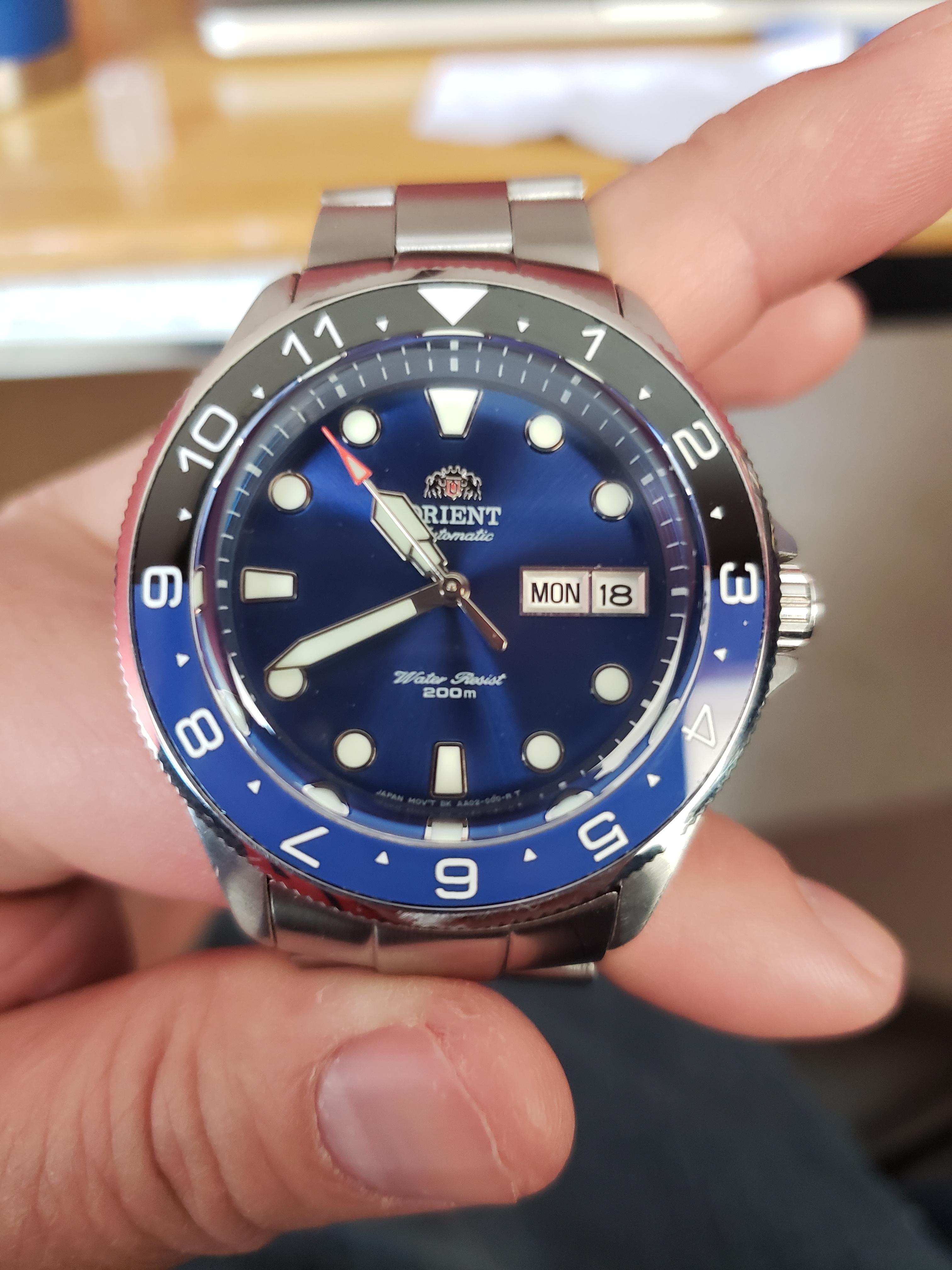 Orient mako ceramic discount bezel