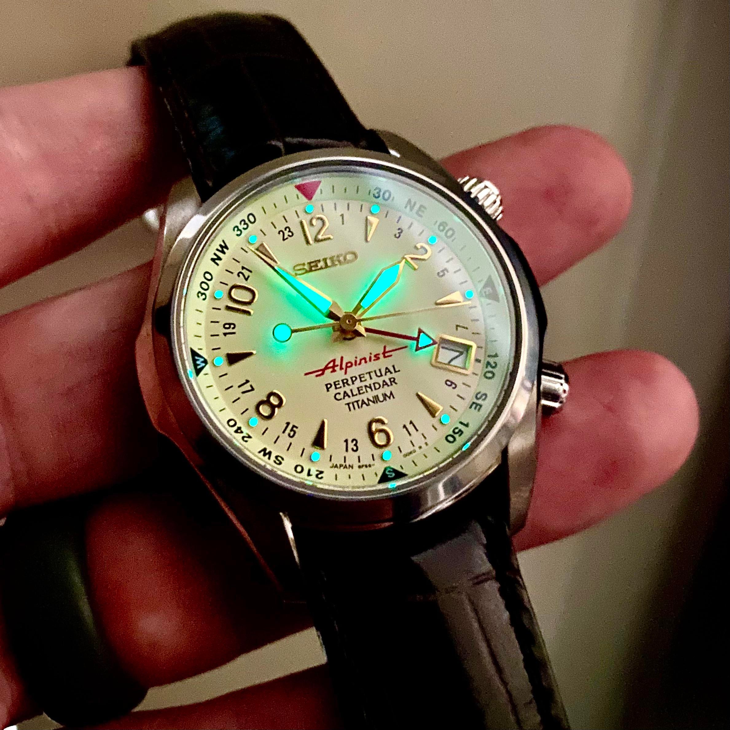 WTS] Seiko Alpinist SBCJ031 - 8f56 - HAQ - Titanium - Perpetual