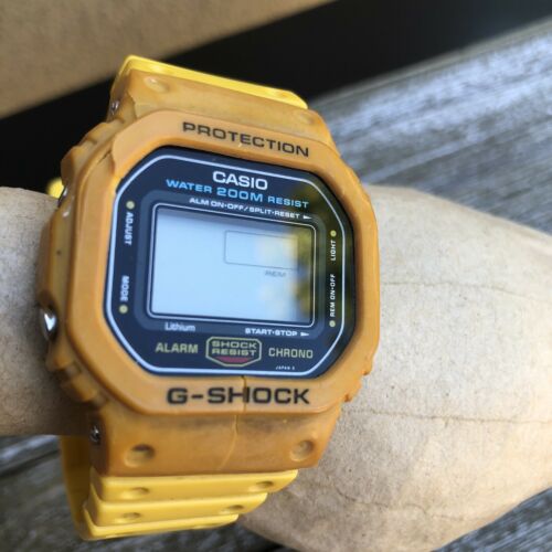 Casio G-Shock DW-5600-9B Japan H module 691 1st Yellow Color Casio G-Shock DW-5600-9B Japan H module 691 1st Yellow Color