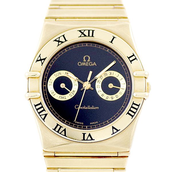 Battery replaced OMEGA Omega Constellation Day Date K18YG Solid Gold