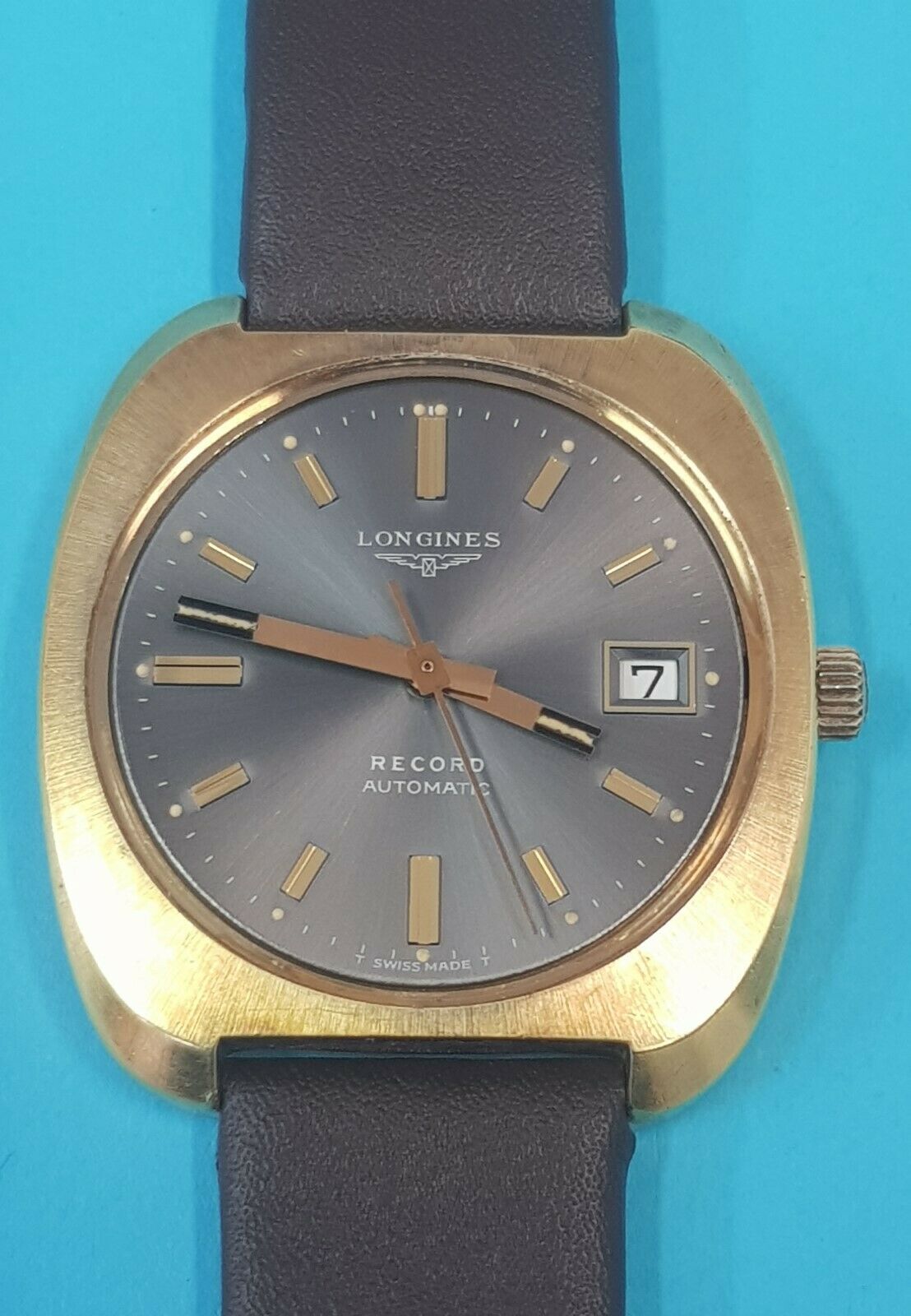 LONGINES RECORD BARREL VINTAGE MECHANICAL AUTOMATIC G.P CAL.FB