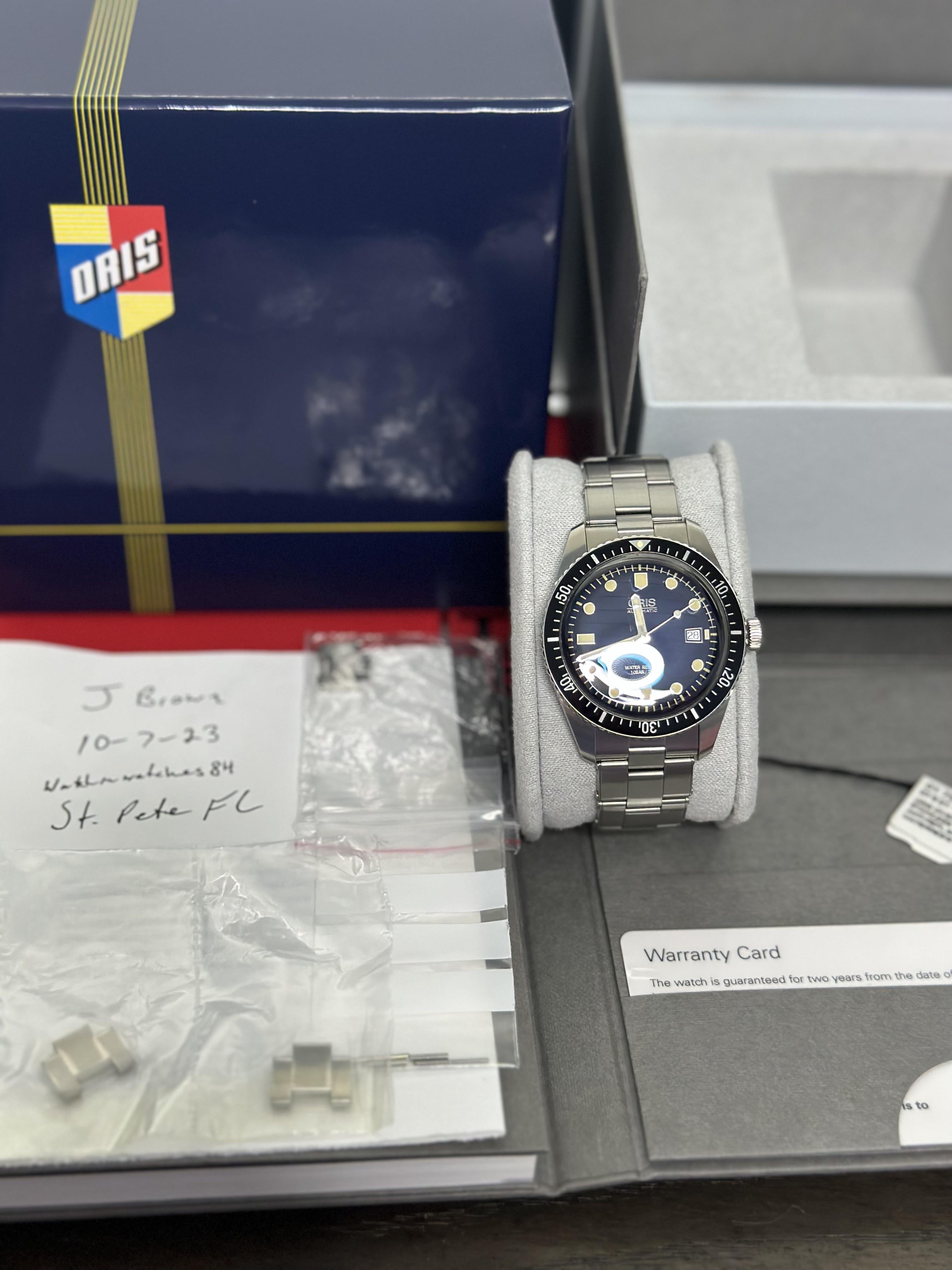 Oris diver 65 online 42mm blue