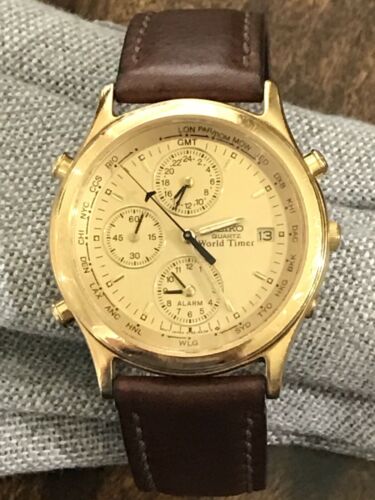 seiko world timer quartz