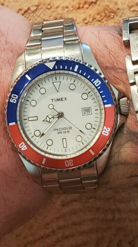 Vintage Timex pepsi bezel Submariner Homage ORIGINAL INDIGLO, NOT REISSUE |  WatchCharts