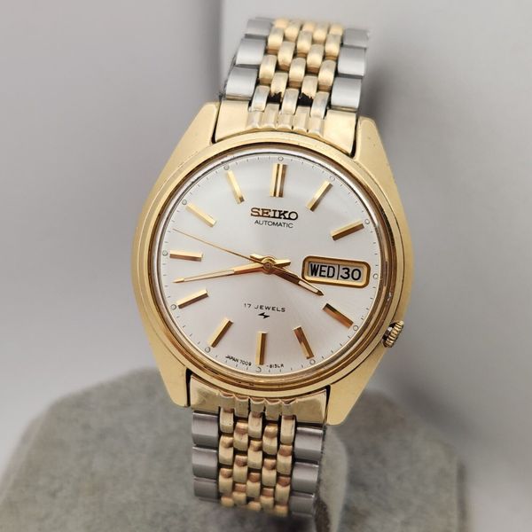 Vintage SEIKO 7009-8129 Men's automatic watch day/date June 1978