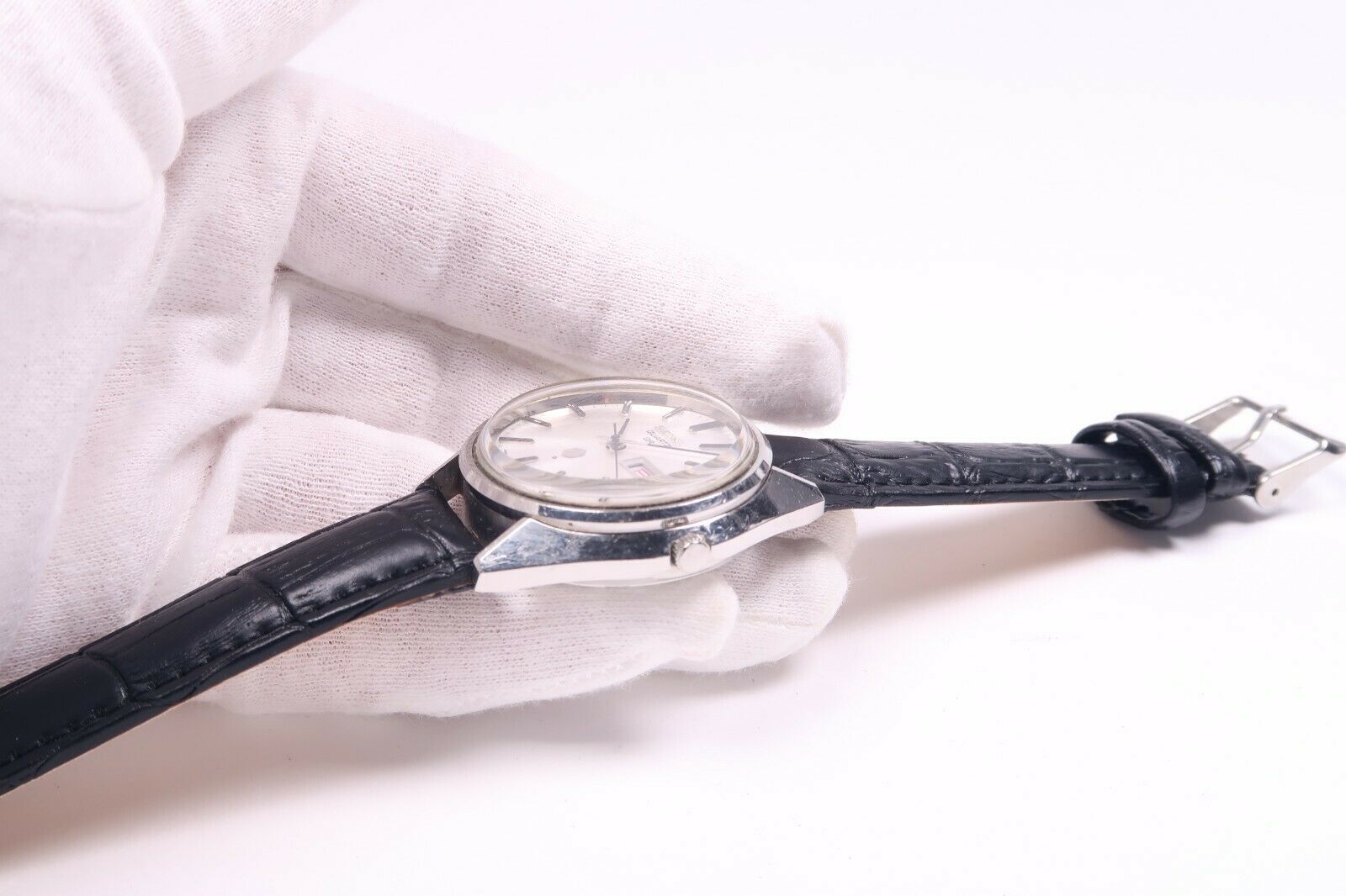 Vintage SEIKO QUARTZ QR 3863-7001 STAINLESS Mens Watch JAPAN 