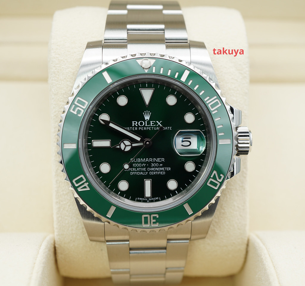 Rolex Submariner Hulk Green Dial Bezel Watch 116610LV