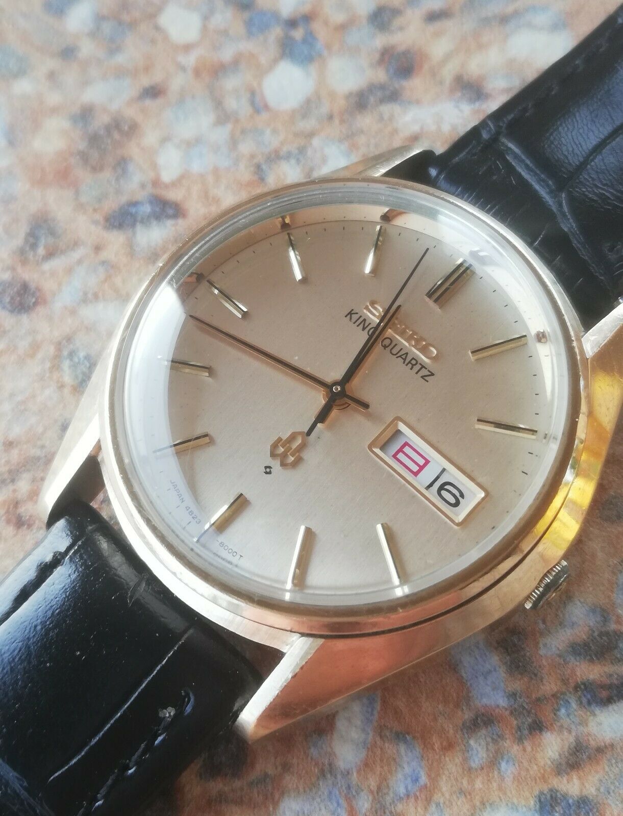 Vintage Seiko King Quartz JDM 4823 8000 November 1975 Cap