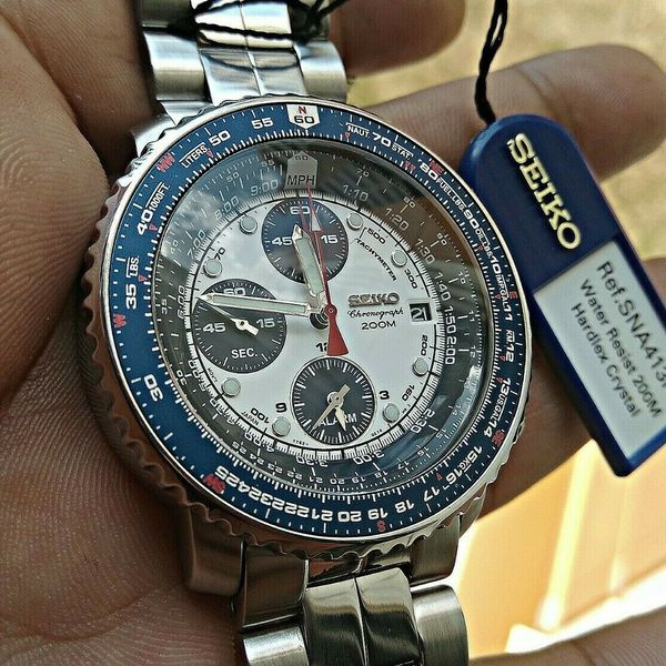Seiko Flight Master Panda SNA413P1 Wrist Watch Japan Set | WatchCharts