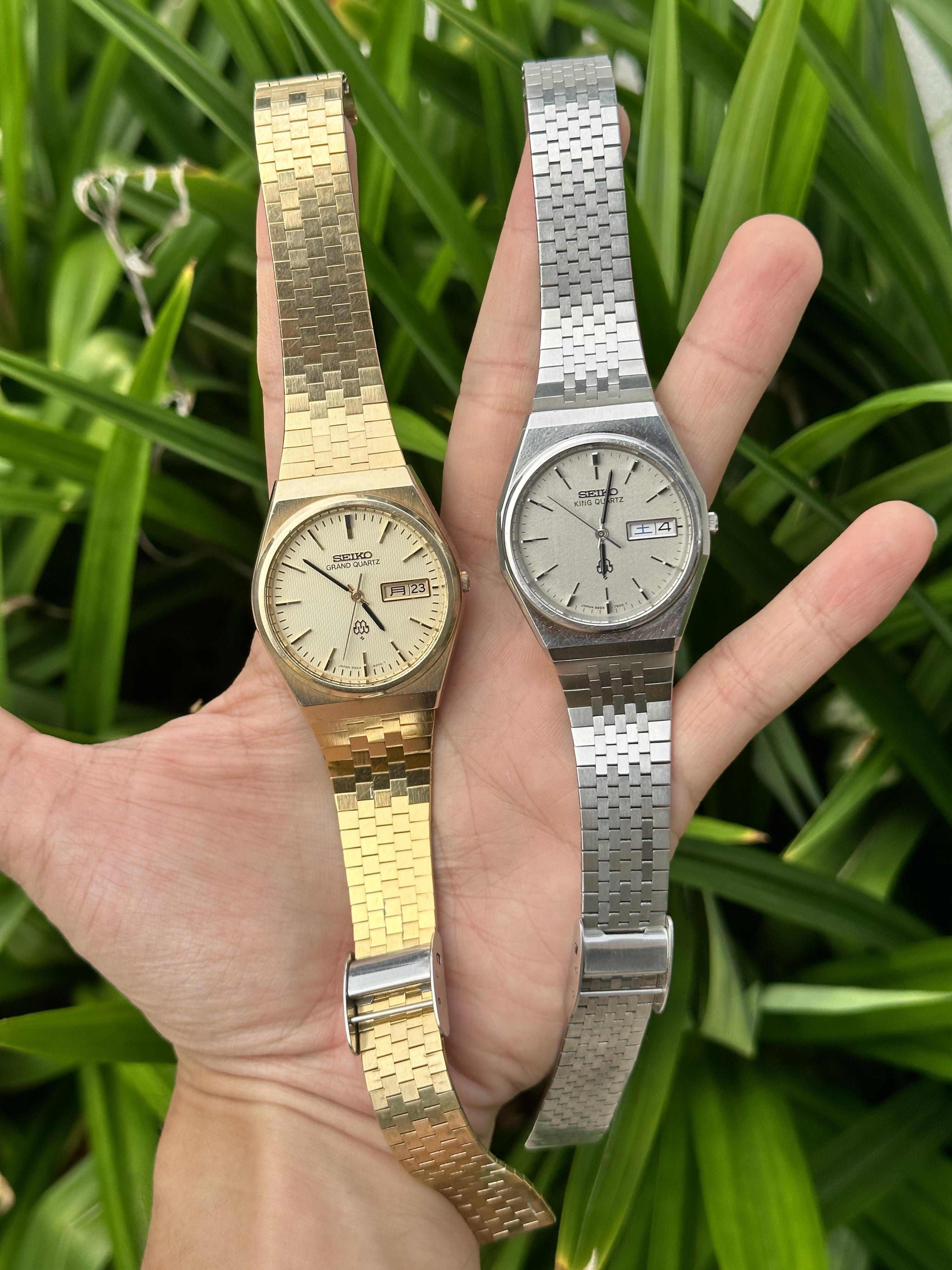 ♡hppk♡38 Sold ❌❌❌❌❌❌ 💵 📆 1980 seiko grand quartz blue diamond