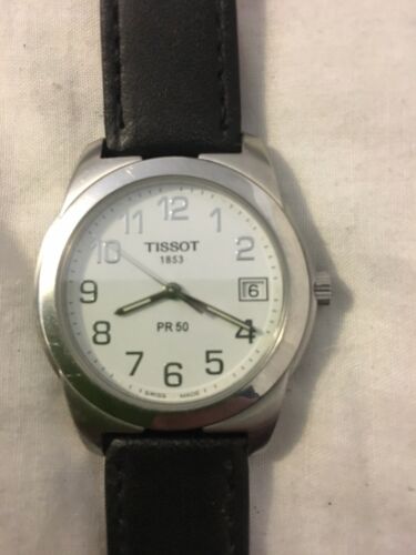 Men s Swiss Tissot PR50 Leather Strap Watch. New Strap. WatchCharts