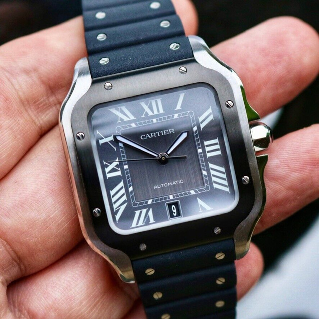 Santos hotsell black cartier