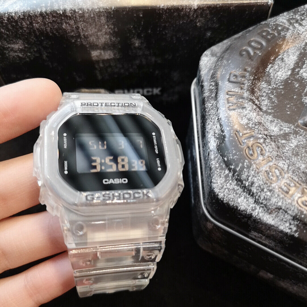 Casio Men's Watch G-shock Digital TRANSPARENT JELLY SERIES DW-5600SKE-7  DW5600