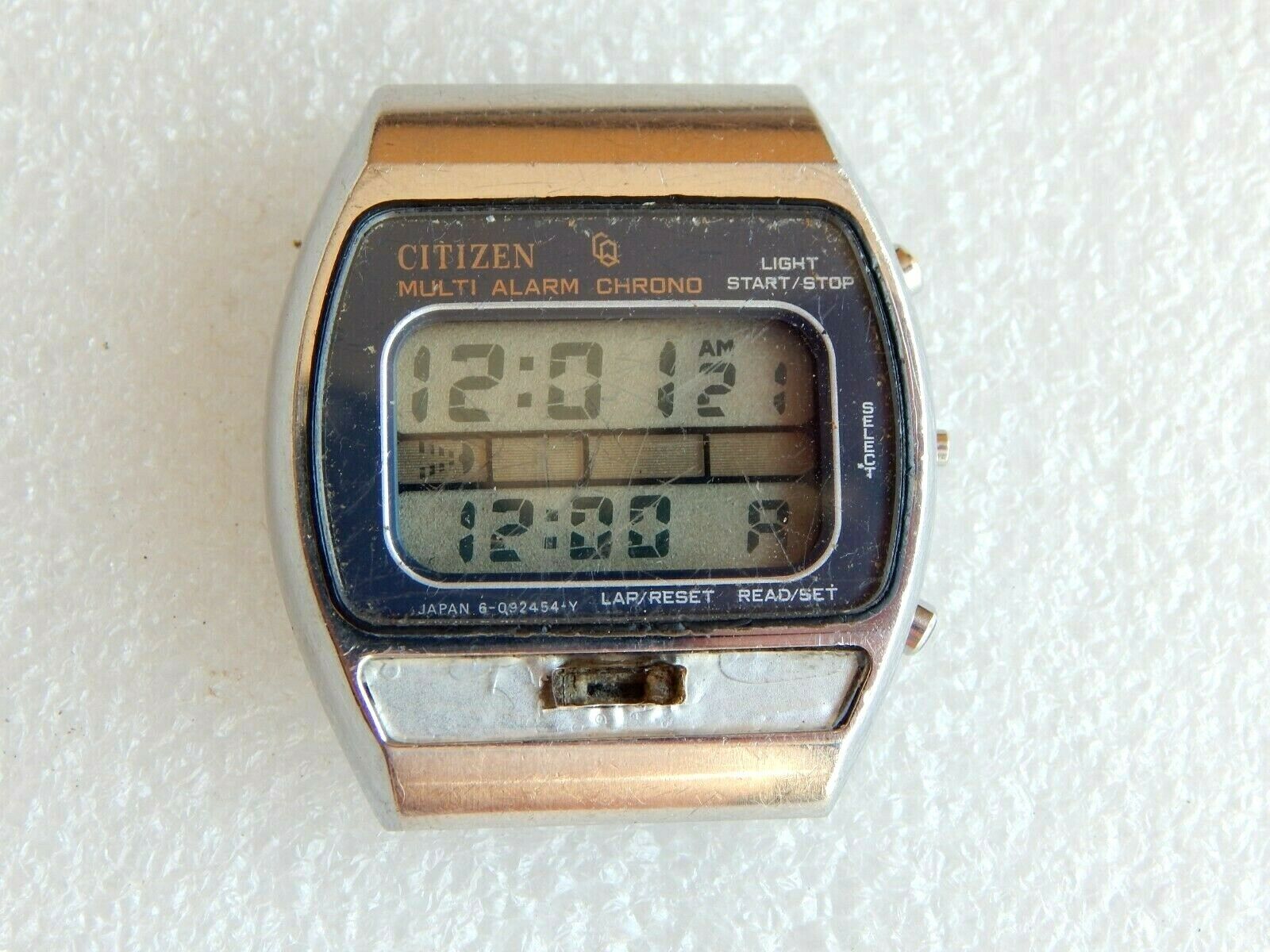 Vintage Citizen Multi Alarm Chrono 41-1035 Watch Made In Japan