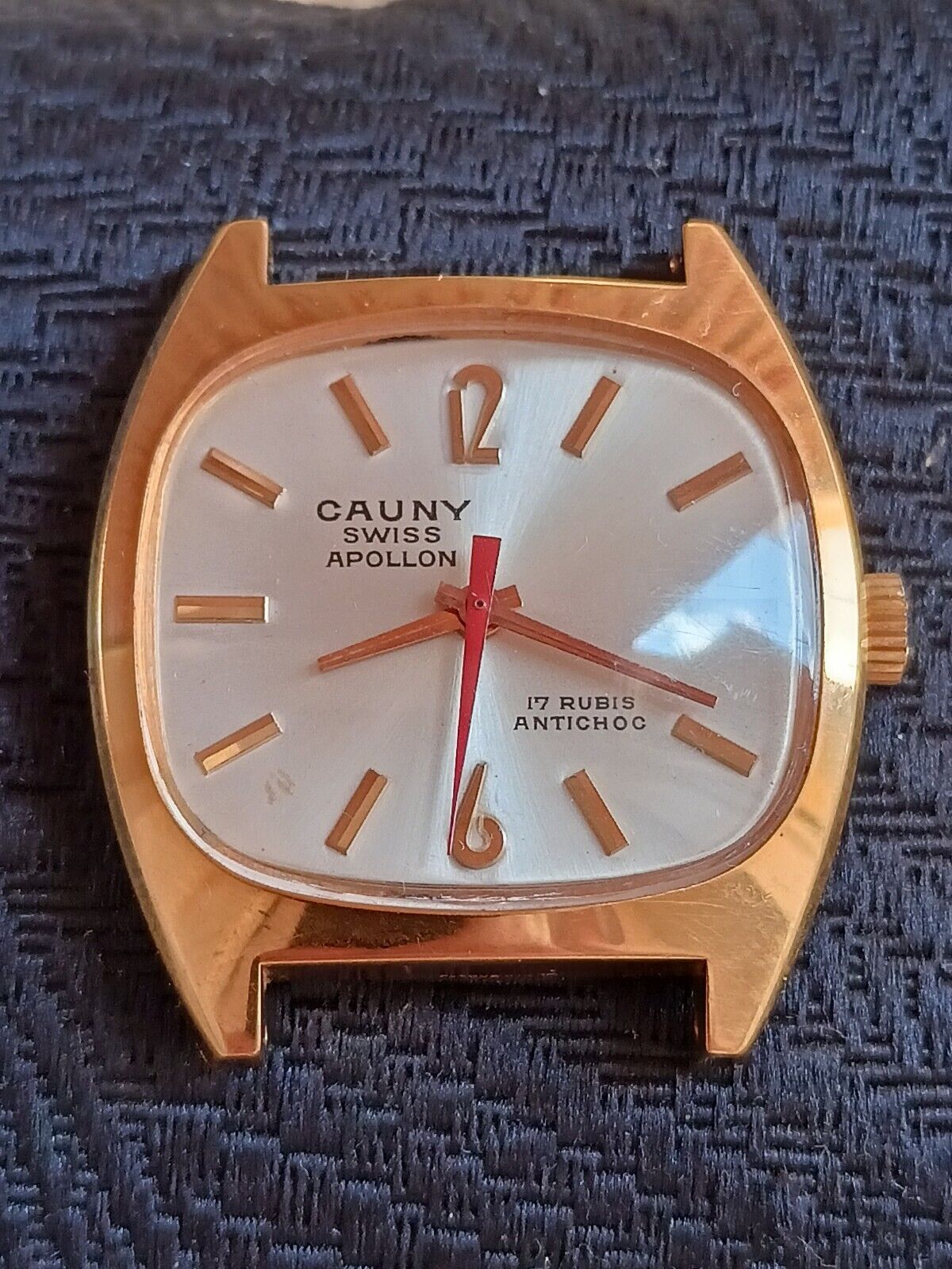 CAUNY Prima APOLLO Orologio da polso svizzero vintage unisex