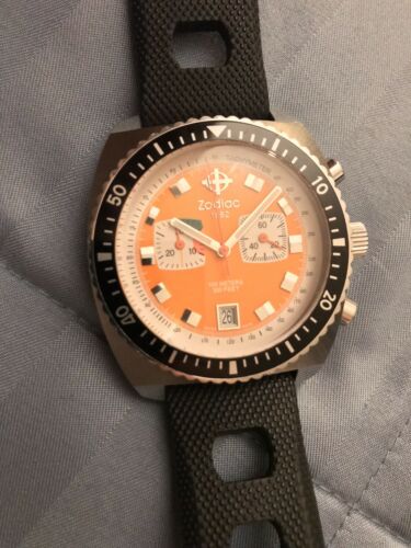 Zodiac Sea Dragon Chronograph Z02209 Date Men's Wrist Watch