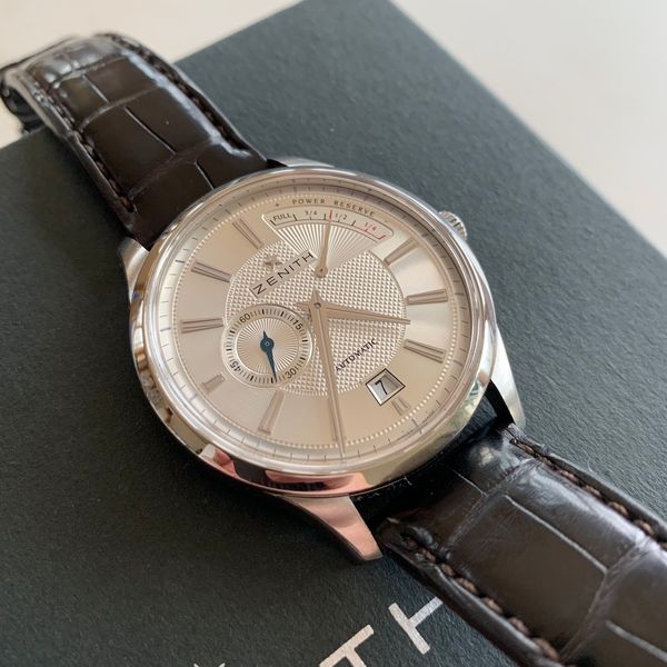 Zenith Shape Guide Zenith Elite Captain Power Reserve, 40 mm, complete kit, great shape ...