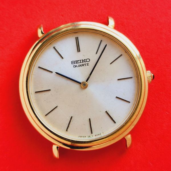 Verre De Montre Seiko Vintage 290R12GNG0 - Pour Modèles 7800-8049 Et 7820-8050 - Doré - Neuf Étiqueté