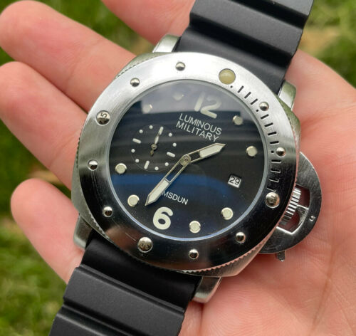 Kimsdun Marina Militare Homage luminor Radiomir 50mm Poor Mans Panerai WatchCharts Marketplace