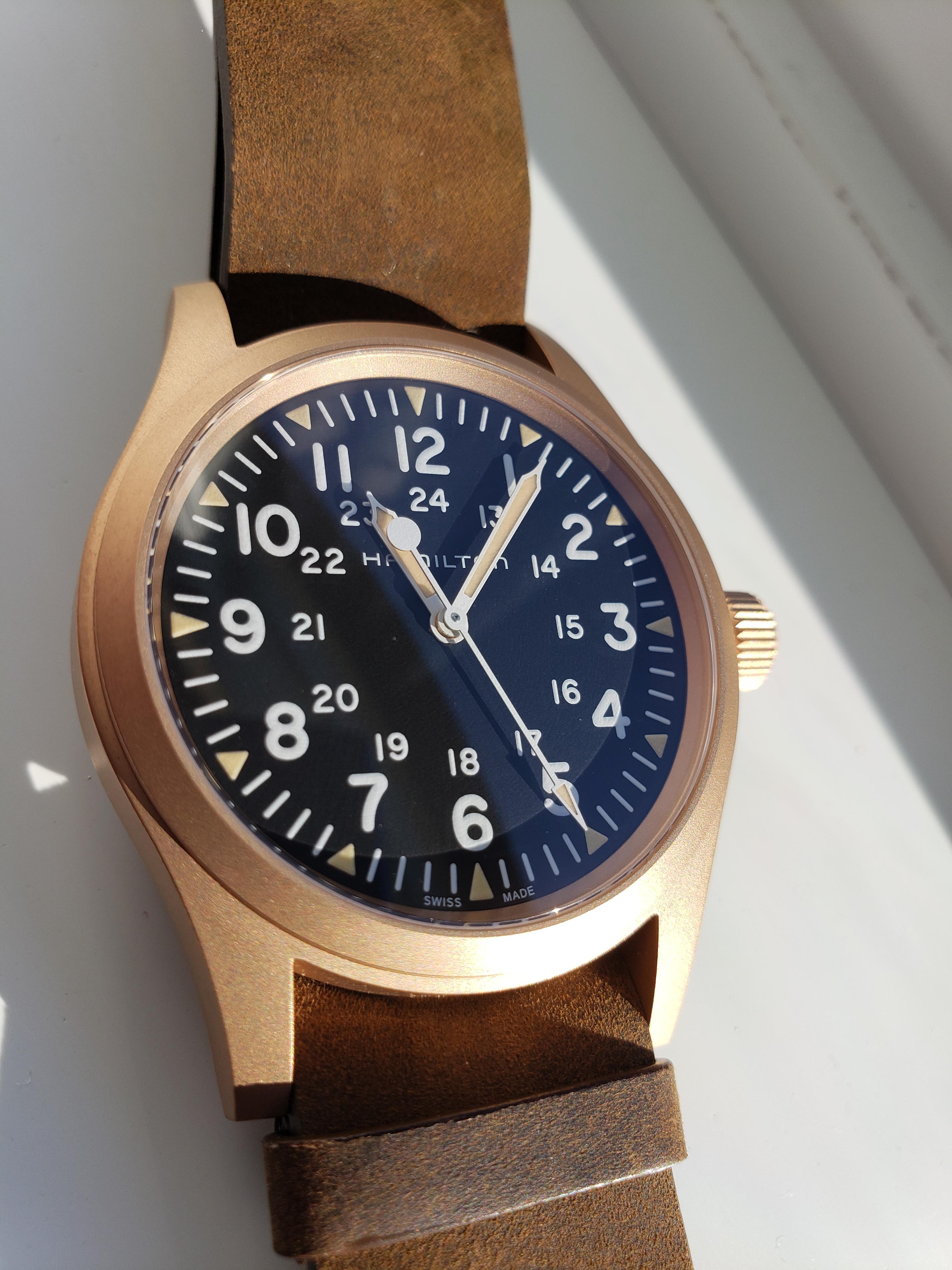 [WTS]Hamilton khaki field mechanical bronze WatchCharts