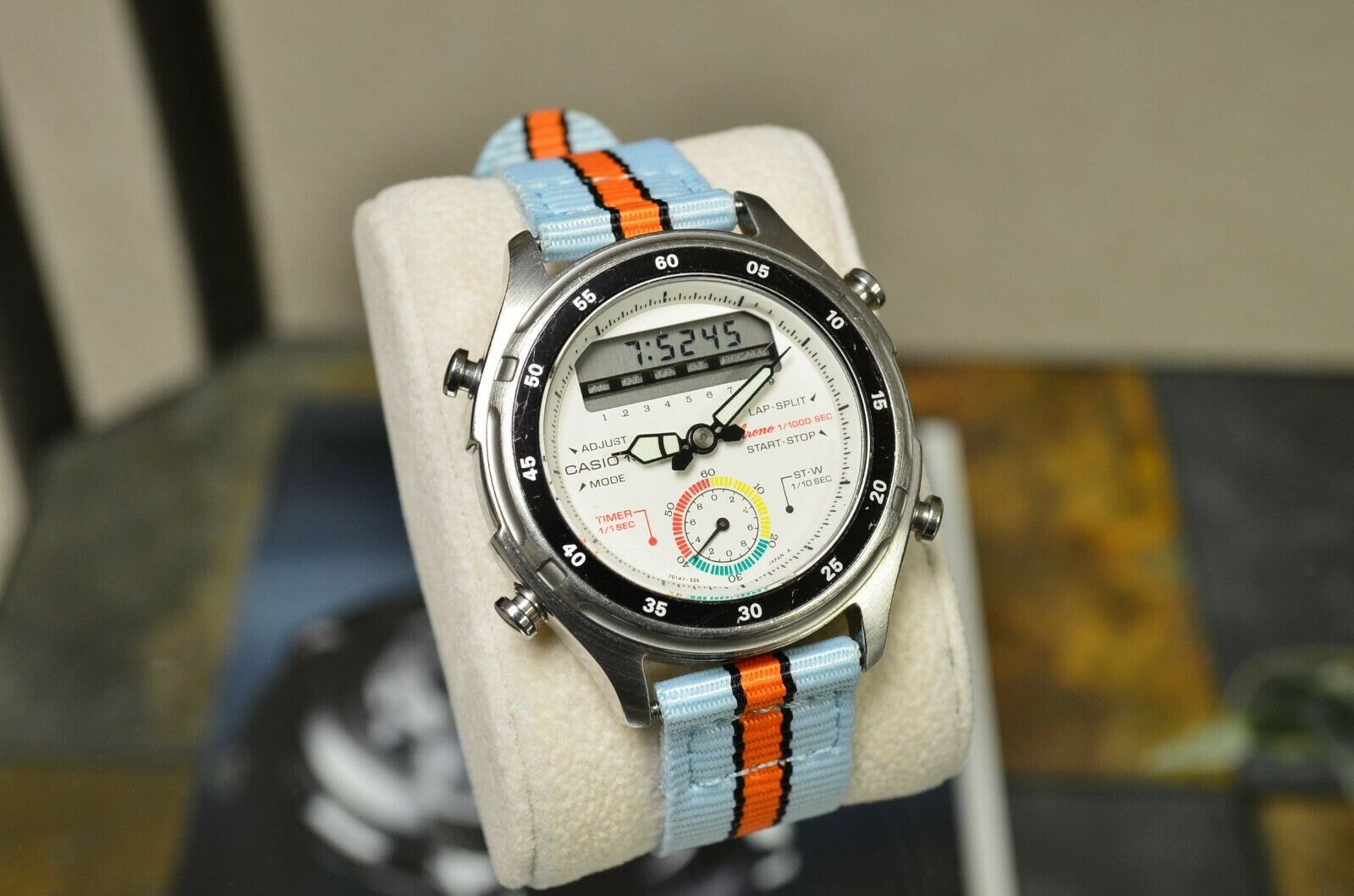 CASIO AW 600 ANALOG DIGITAL 1 1000 CHRONOGRAPH QUARTZ WATCH VINTAGE RARE 100M AD WatchCharts Marketplace