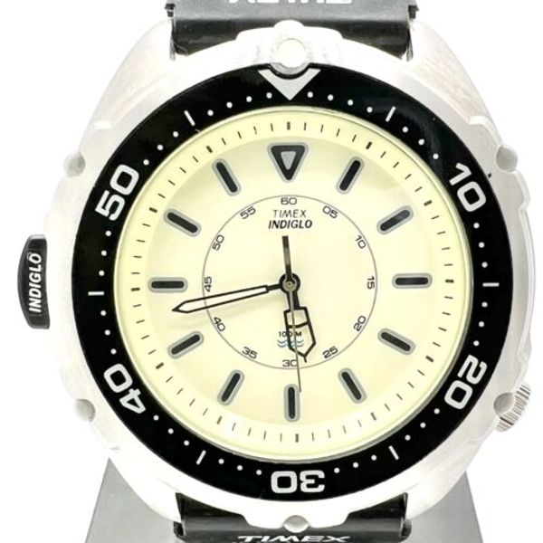 1990s Timex Indiglo T67331 Quartz Dive Wrist Watch Original Strap