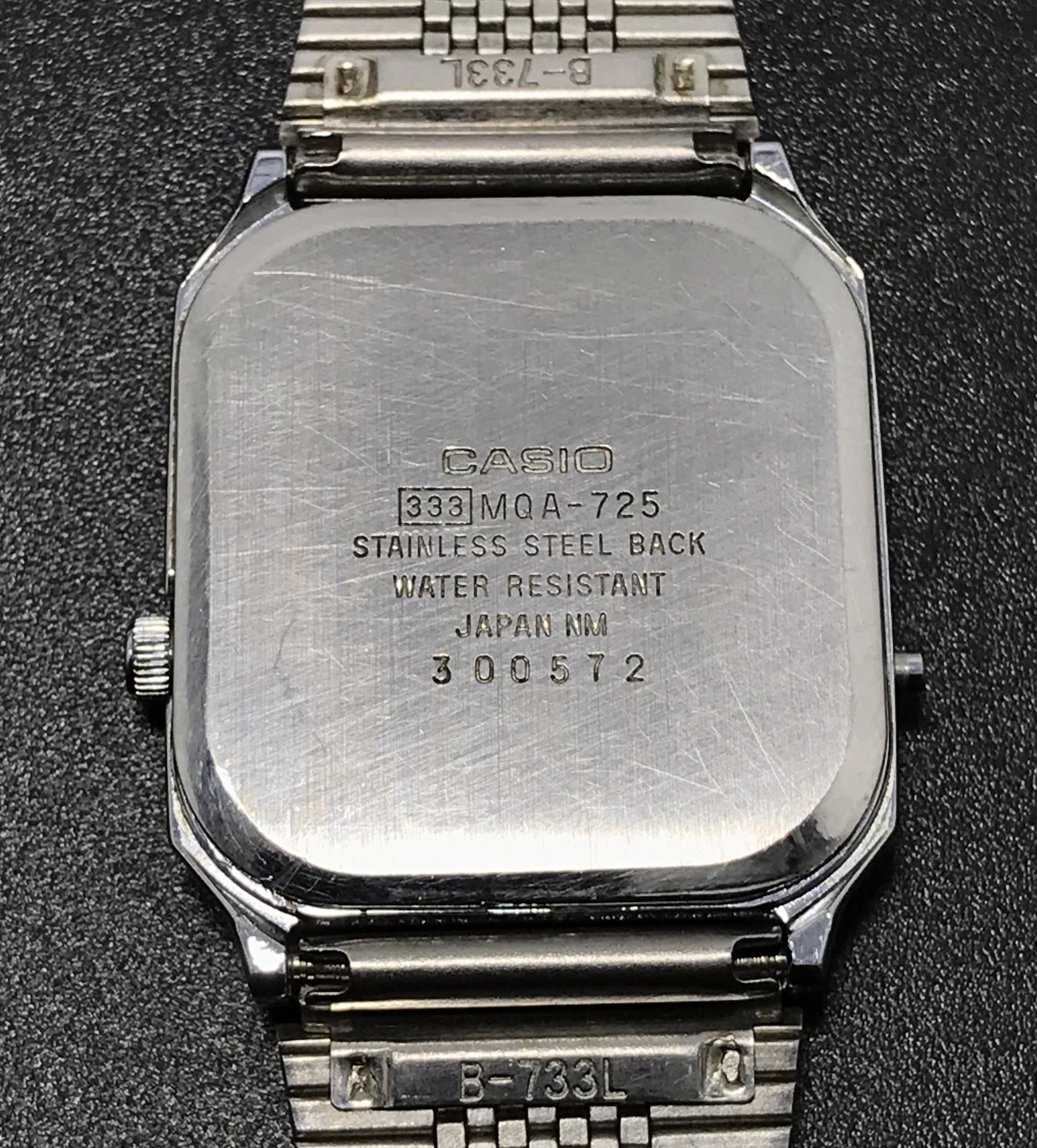 WTS] Vintage Casio MQA-725 Ana-Digi Alarm Mod. 333 Japan Made 